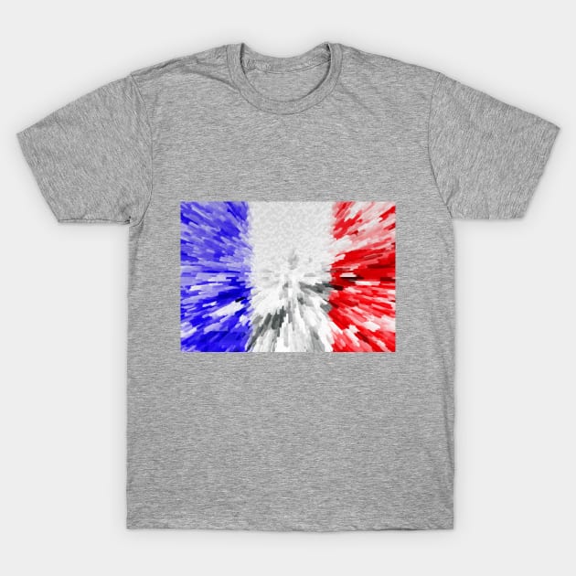 Extruded Flag of France T-Shirt by DrPen